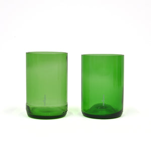 Transglass Set of 2 Glasses - green