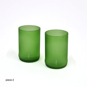 Transglass Set of 2 Glasses - green